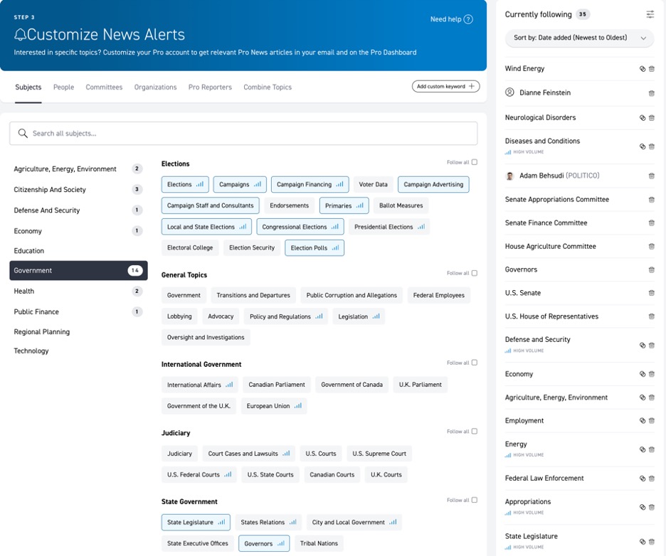 How to Customize Your Pro Account Using Policy Areas: 3 Simple Steps